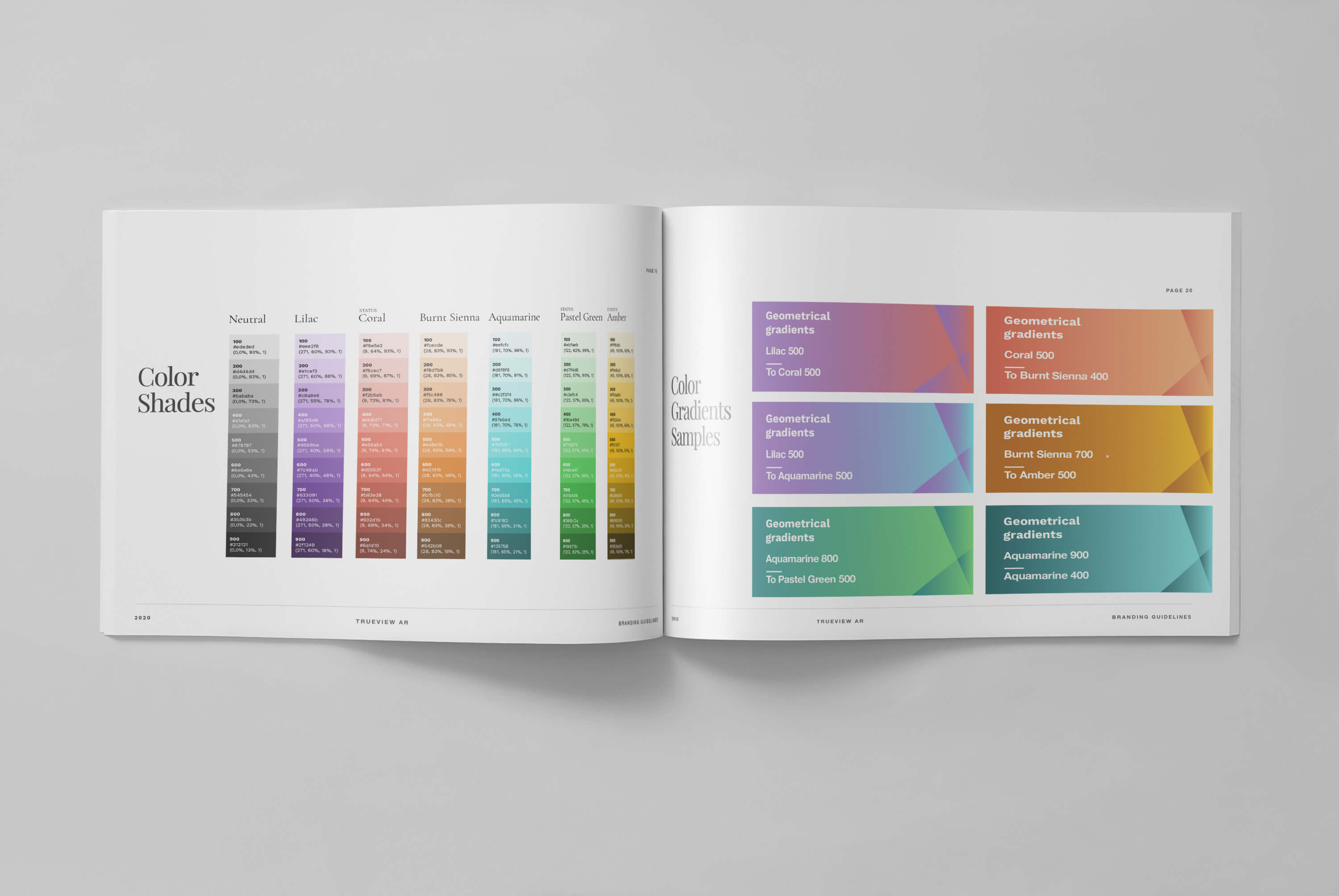 Color Page 2, Trueview AR Brand Guidelines