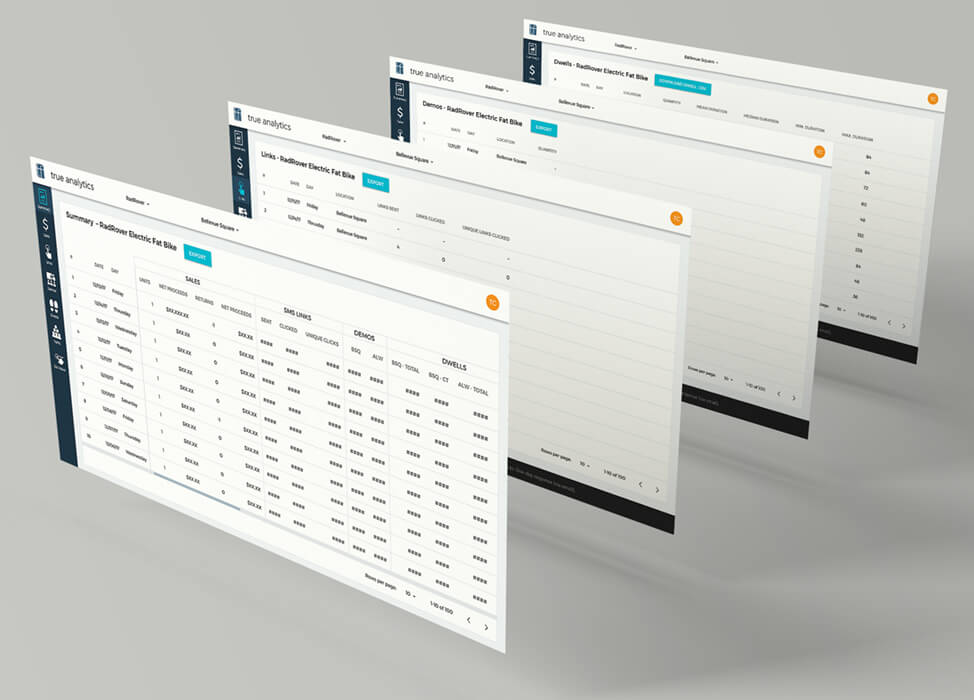 True Analytics MVP Screens