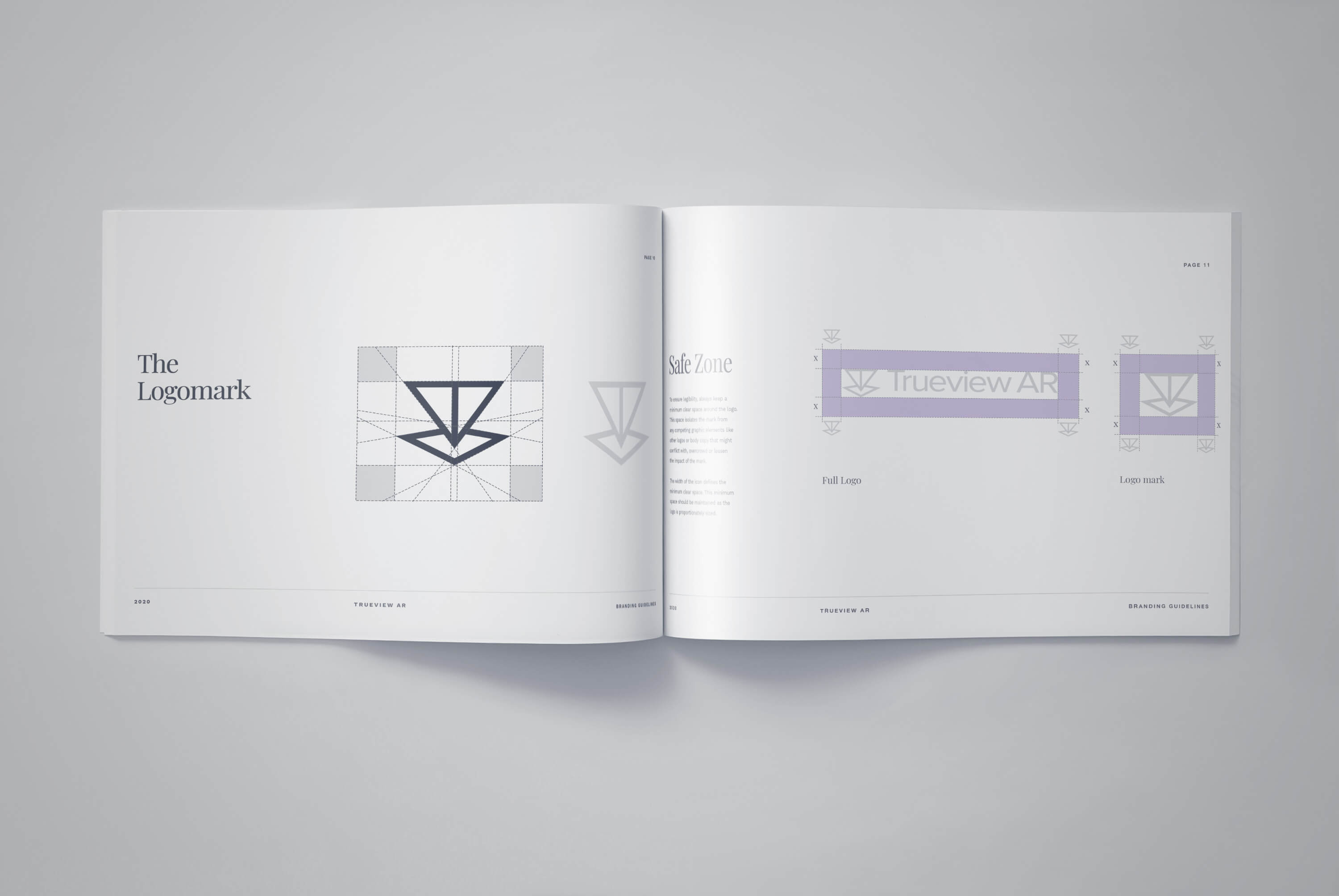 Trueview AR Logomark and Safe Zones